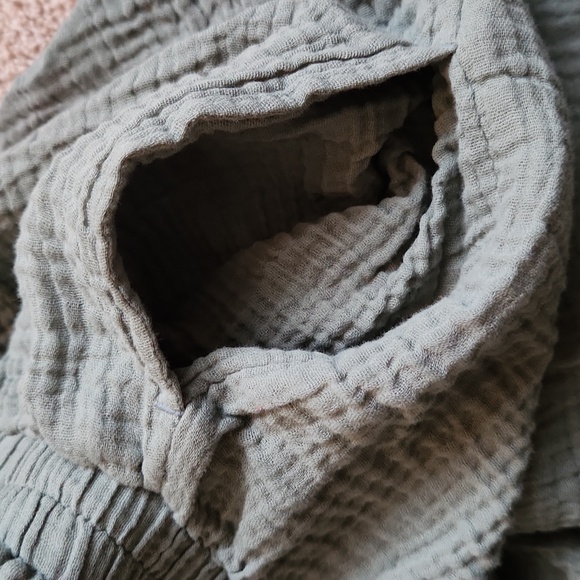 Shade & Shore Textured Olive Green Pants Size XS - Picture 7 of 9